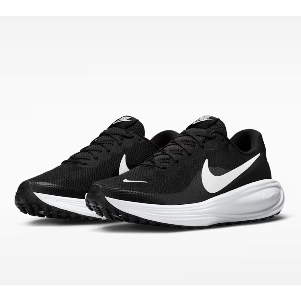 Nike Revolution 8 Mens Size 11 Black White Shoes Running Athletic Gym HJ9198-003